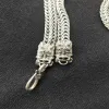 Halsketten heiß verkauft natürlicher Handhaut Tibetan Silber Drache Kopf Halskette Anhänger Mode Schmuck Männer Frauen Glück Geschenke6