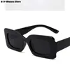 Zonnebrillen Nieuwe mode zonnebrillen kunnen worden gekleurd Hip Hop Glasses Fashion Simple Square Small Frame Gafas de Sol J240423