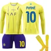 Soccer Men's 2223 Saudi Al-nassr Fc Long Sleeve Jersey No.7 Ronaldo Shirt Training