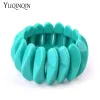 Strands Vintagec Resin Fashion Wide Cuff Bracelets Bangles for Women Stretch Acrylic Link Bracelet Hand Female Charms Simple New Jewelry