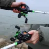 Acessórios Sougayilang Baitcasting bobinas 7.2: 1 gear rolos de bobina de metal max drag 10kg trolling rolo para merda de água doce Pesca