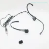 Microfones Black EW8 Headworn Headmic Headset Microphone For Sennheiser XS AVX EW G2 G3 G4 Wireless Bodypack 3,5 mm jacklås