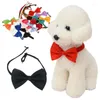 Hundkläder 5st klassiska barn bowtie baby barn mode bow slips justerbar katt halsband hals söta praktiska husdjurstillbehör leveranser