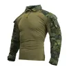 Obuwie wojskowy mundur koszula kamuflaż taktyczny bojowa koszula bojowa mężczyźni kobiety militarne siły specjalne kostiumy ubrań polowanie