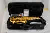 Saxophon Yas62 Student EB Alt Saxophon Lack Alt Saxo Bestes Musikinstrument High F# Gold Lack mit 2 Piece Bell