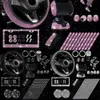 NEUE NEUE 27PCS Bling Zubehör Set Lenkradabdeckungsschildplattenrahmen Auto Vent -Outlet -Trimm USB -Ladegerätauto -Telefoninhaber