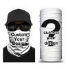 Masks Customized Tube Scarf Seamless Bandana Masks Headband Cycling Caps Neck Gaiter Outdoors Neck Warmer Motorcycle Face Shield 50PCS