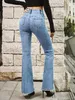 jeans femmes jeans pantalons denim femme déchiré vintage au milieu de la taille droite pantalon des jambes longs pantalons longs travail double bouton forme de ventre été jean bleu