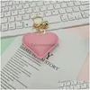 Keychains & Lanyards Fashion Heart Shape Pu Leather Pendant Love Bell Handbag Car Jewelry Gift Accessories Drop Delivery Dhoja