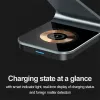 Зарядные устройства 3 в 1 алюминиевого сплава магнитное беспроводное зарядное устройство для iPhone15 14 13 12 11 xsmax Airpods Samsung S23 S22 S20 S10 Huawei Xiaomi