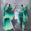 Scen Wear Ancient Hanfu Dance midja Drum Costume Fan Paraply Elegant Traditionella klassiska nationella kostymer