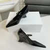 the row shoes Wedge sandals Mary Jane shoes strap Pointy toes high-heels dress shoes Luxury designer sandals Factory footwear With box