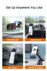 Téléphone portable supporte les supports du téléphone de voiture Sucker Installation GPS Téléfon Téléphone Batterie Support iPhone 13 12 11 Pro Huawei Samsung Y240423