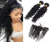 Brazilian Virgin Hair Extensions 2 Bundles With 13X4 Lace Frontal 3 Pieceslot Deep Wave Hair Products 830inch Bundles With 13 By4117680