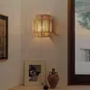 Wall Lamp Led Vintage Bamboo Sconce Rope Bedroom Bedside Lights Dining Room Living Aisle Japanese Rattan