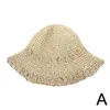 Berets Beach Hats Adultes Femme Cape solaire Simple Femmes Paille Été Soleil pour lady Pliage Bow Trave Chaps de voyage Female X6T8