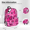 Zaino grazioso pattern rosa boy girl bookbag stupes school borse cartoon kid raucksack spalla da viaggio