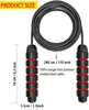 Jump Ropes Fitness Träning Vikt Handtag PVC belagd ståltråd Justerbar hastighet Hopprep Y240423