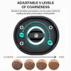 Automatic Pepper Grinder Salt And Pepper Grinder USB Rechargeable Adjustable Coarseness Spice Mill With LED Light Kitchen Tool 240420