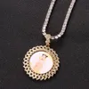 Yunyi Photo Diamond Medal Medal Pendant مليء بالزركون الهيب هوب الإكسسوارات قلادة المجوهرات العصرية