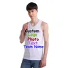 Men's Tank Tops 2024 Summer Custom LOGO Text Lycra Cotton Sleeveless Inner Take Sports Vest