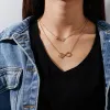 Collane Aihua Fashion Infinity Collana a sospensione per donne Gold Silver Color Chains Infinity Symbol Collares Collares Collares Collares sul collo sul collo