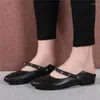 Casual Shoes Muyang Women Flats äkta läder Flat Ladies Ballet Loafers plus storlek 35-43