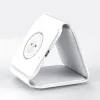 شواحن Wiwu 3 في 1 شاحن لاسلكي قابل للطي لـ iPhone Watch Earphone 15W شحن سريع لـ AirPods Magnetic Safe Carging