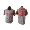 Jerseys Los Angeles Angels 남자 자수 팬 에디션 엘리트 야구 저지