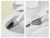 Uchwyty wiszące silikonowe szczotkę do toalety z długim uchwytem elastyczne środki do czyszczenia łazienki Szybkie suszenie akcesoria łazienkowe