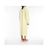 Designer Coat Cashmere Coat Luxury Coat MAX MARA Yellow Womens Coat