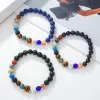 Strands 1Pc Fashion New Unisex Starry Sky Galaxy Bracelet Natural Stones Elastic Female Wrist Jewelry Dailylife Accessories Gifts