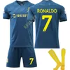 2023-24 Saudi al-Nassr FC WITRY Away Shirt nr 7 C LUo Kit Tlee Team Zestaw dziecięcy