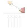 Pianka 120pcs wosk nos wosk aplikator spatulowe plastikowe nos woskowanie paski nos czyszczenie brwi nos do usuwania włosów