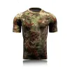 T-shirts chemise tactique militaire Corme à manches courtes T-shirts Men Camo Couche de base sèche rapide