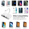 Hubs Lightning su RJ45 Ethernet OTG Digital AV Adattatore HDMI LAN Network Wired Network USB Hub 1080p Sync Screen Converter per iPad/iPhone 14