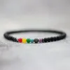 Strands 4mm Madeiras artesanais de pedra natural pulseira de chakra homens simples homens Mandala ioga Braclet de meditação para jóias de cura de braçadeiras