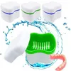 3 Colors Denture False Teeth Storage Box Case With Filter Screen Dental Appliance