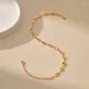 Enkelbanden verstelbare lengte mode vergulde 18k gouden metalen hart carve letters ketting klassiek gemakkelijk te matchen anklet dames sieraden