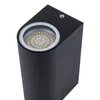 Vägglampa upp ner LED -ljuset med GU10 -fläckens ljusaste chip för utomhus Buidling Garden Lighting