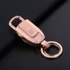 Mini portable portable rechargeable à vent ultra-mince l'individualité créative clés de boucle plus légère principale USB Electric Lighter