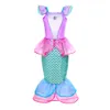 حفلة عيد ميلاد صغيرة أزياء الأميرة ثوب حورية البحر فستان للأطفال