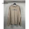 Balencigs Sweat à capuche Balengs Sweater High Version Paris B Famille Famille Adhesive Papier Papier Impression Unisexe Hooded Loose Casual Casual Long Manned LW5J
