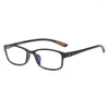 Lunettes de soleil Shonèmes Square Myopia Lunettes Tr90 Frame à courte vue Classic Myopic Eyeglass Diopters -1,0 2 3 4 5 6 Pour les hommes femmes