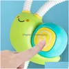 Bath Toys Game Snail Spail Papeting Robinet Shower Electric Spray Toy pour bébé salle de bain salle de bain Kids 231218 Drop Livrètre maternité DH2C7