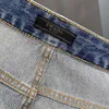 2024 Bordado de otoño de primavera Impresión Impresión Jeans para hombres Pantalones de lápiz Long Light Light Washed Man WCNZ108