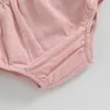 Set di abbigliamento estivo per bambini bambini abiti da bambina abiti a soffio corto solido fuori spalla t-shirt a strati pantaloncini a strati