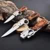 AK Model Steel Folding Pocket Knife High Hardness Outdoor Survival Self Defense Military Tactical Pocket Knives Hunting for Men