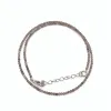 Ожерелья 2/3 мм ограбленные натуральные каменные бусины розовый кварцевый хрустальный лазис лазули бирюзовый драгоценный ожерелье, подходящее для партийных женских подарков