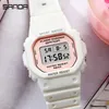 Zegarek Sanda luksusowe damskie sporty sporty Watchen Waterproof Tydzień Randka Kobieta na rękę Kobiety moda moda swobodne zegarki damskie na prezent